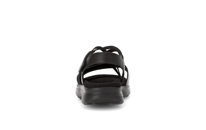 Sandales Rolling Soft noires en cuir