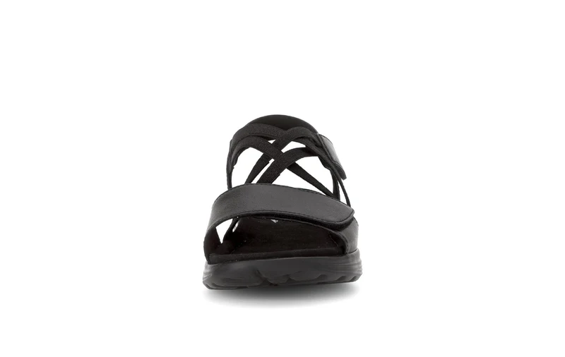 Sandales Rolling Soft noires en cuir