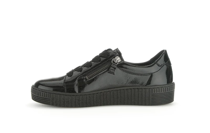 Baskets noires en cuir vernis