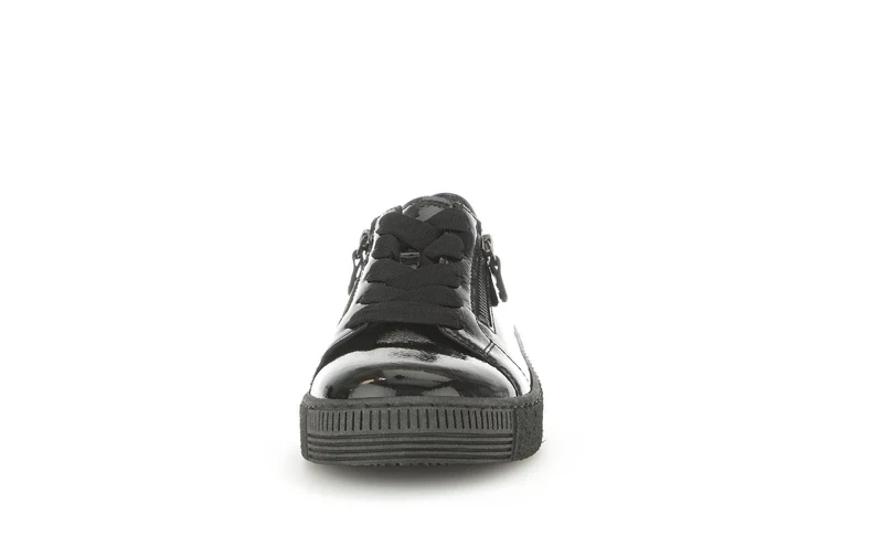 Baskets noires en cuir vernis