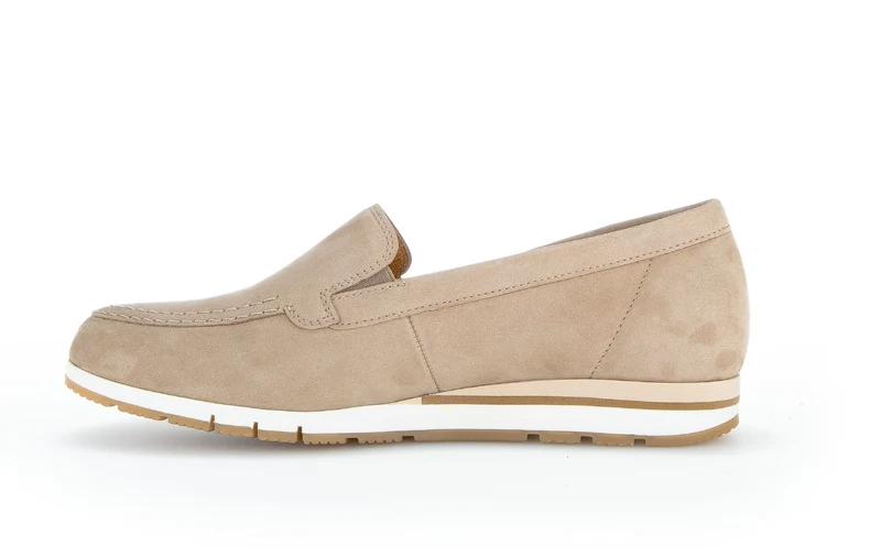 Ballerines beiges en nubuk