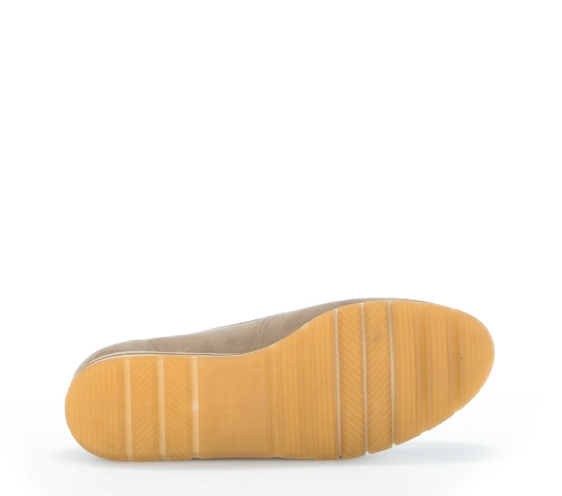 Ballerines beiges en nubuk
