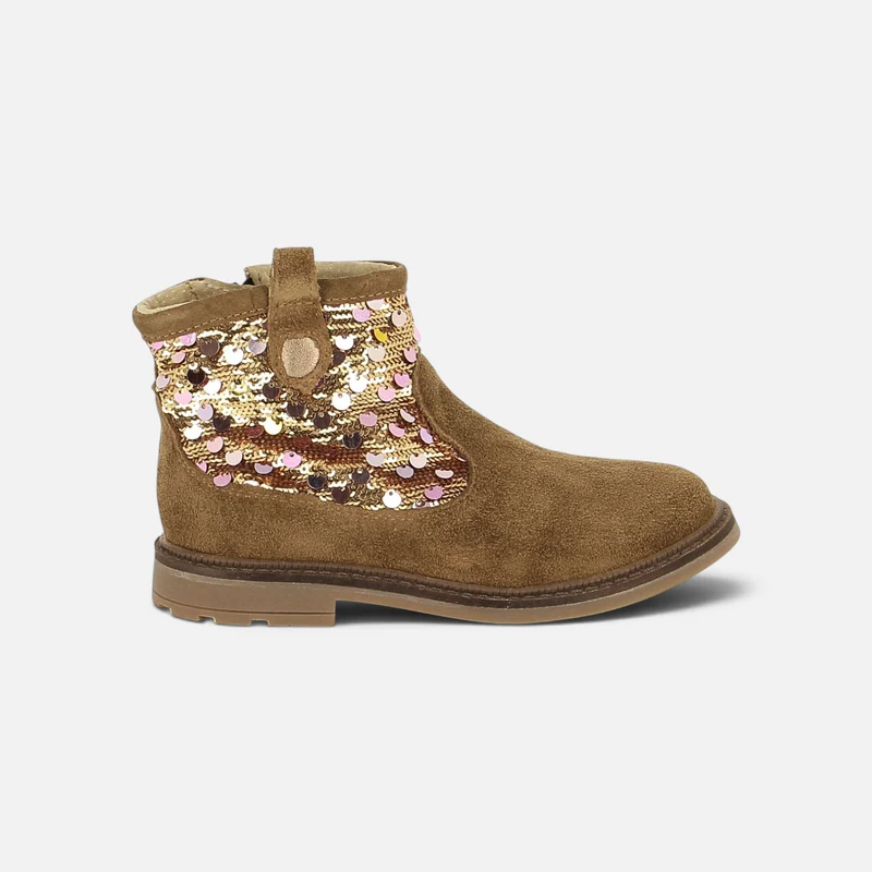 SISTER SEQUIN - VELOURS-SEQUIN - MIEL-PLATINE