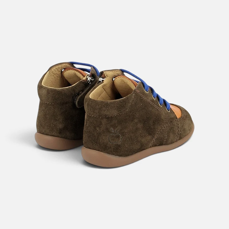 STAND-UP ZIPPY - VELOURS-ALCE - MOUSSE-MANDARINE