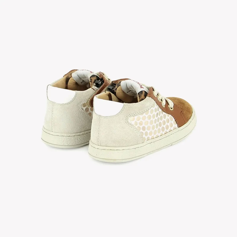 MOUSSE ZIP TOP - NAPPA-HAIRY - CARAMEL-LEO