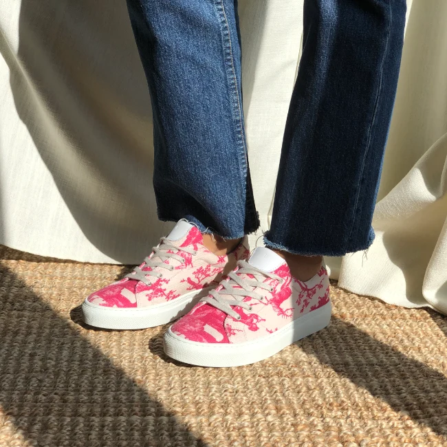 LACETS PLAISIRS DE LA CAMPAGNE ROSE
