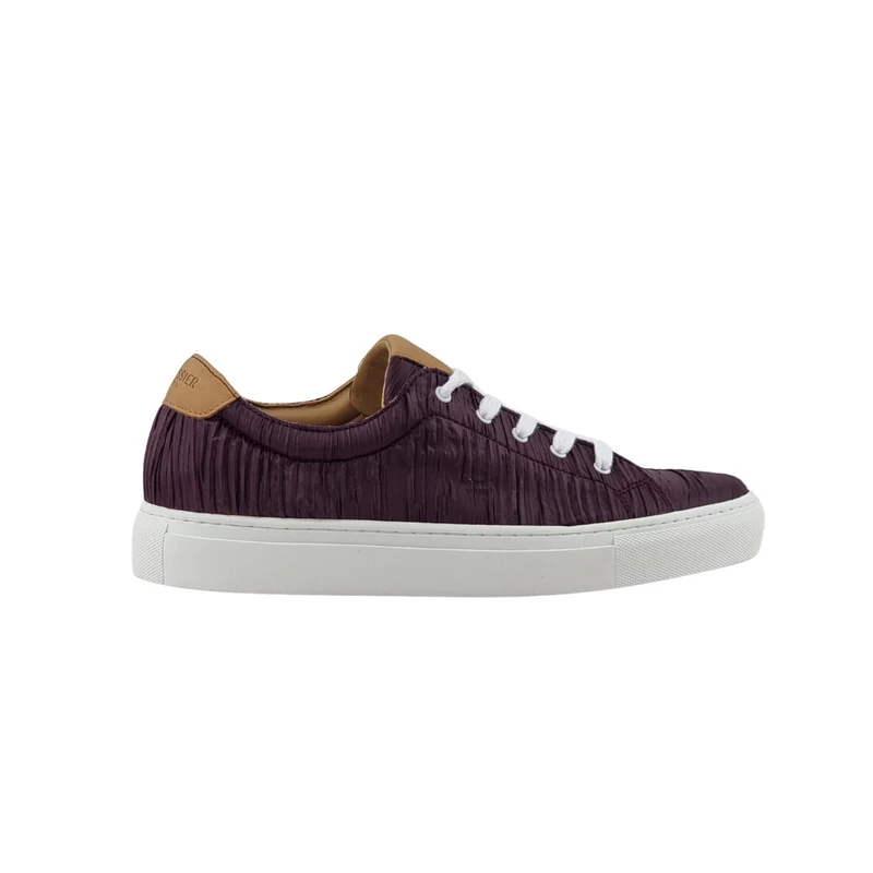 LACETS PLISSEE GRENAT