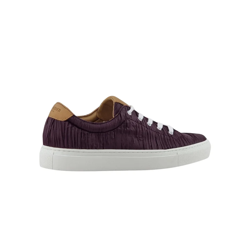 LACETS PLISSEE GRENAT