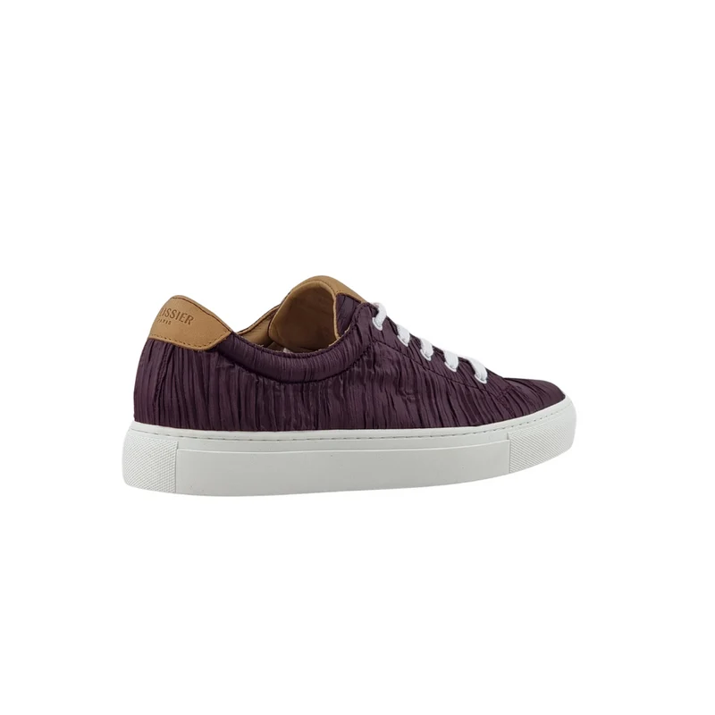 LACETS PLISSEE GRENAT