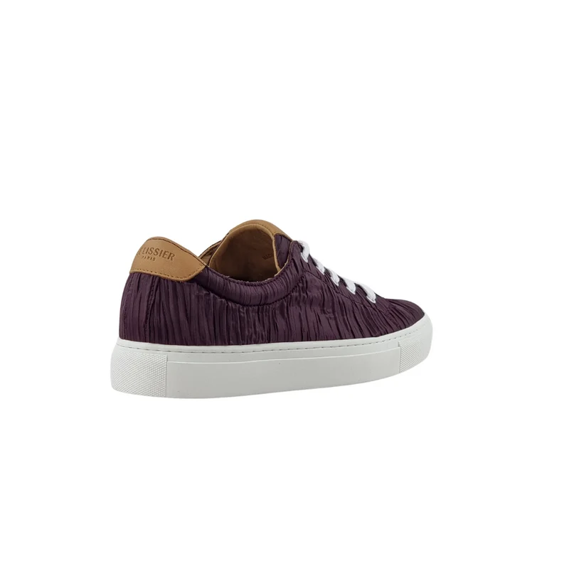 LACETS PLISSEE GRENAT