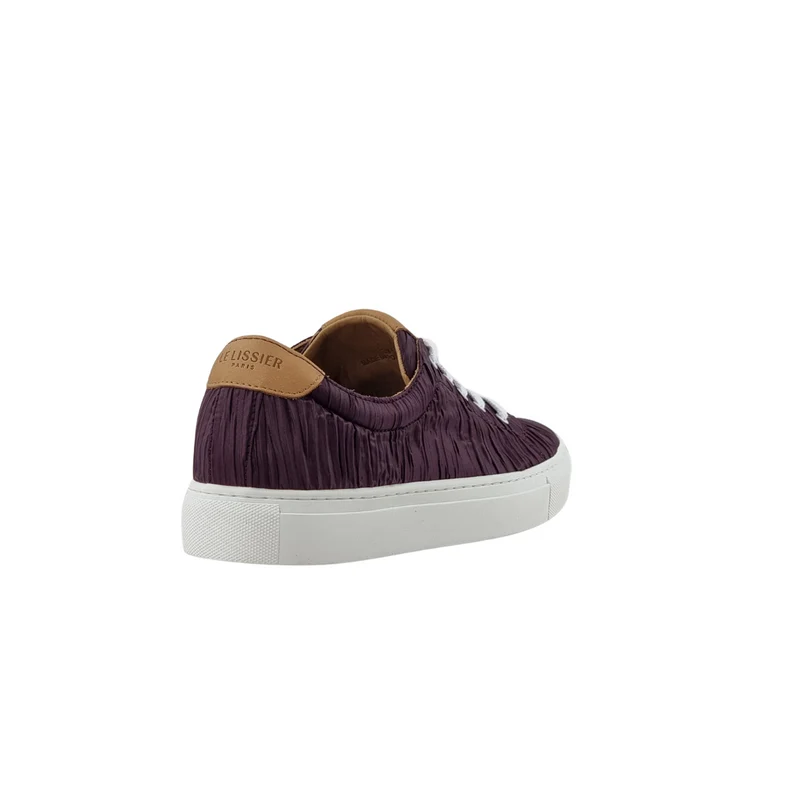 LACETS PLISSEE GRENAT