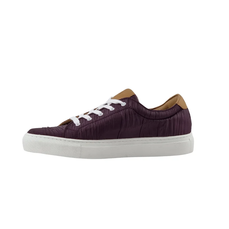 LACETS PLISSEE GRENAT
