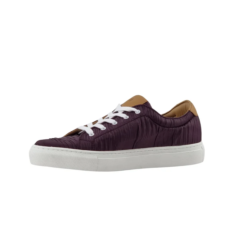 LACETS PLISSEE GRENAT