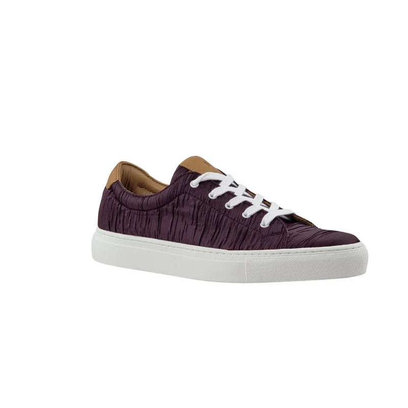 LACETS PLISSEE GRENAT