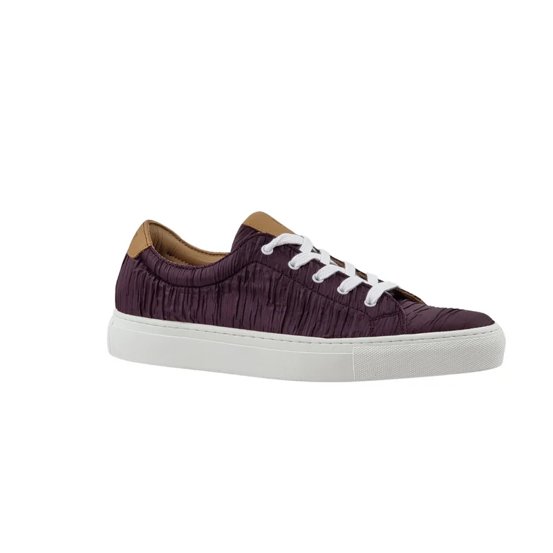 LACETS PLISSEE GRENAT