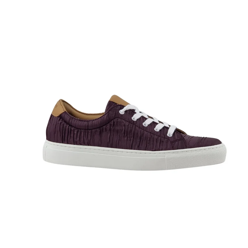 LACETS PLISSEE GRENAT