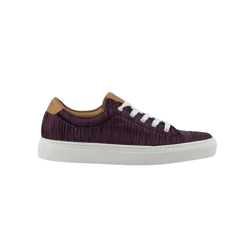LACETS PLISSEE GRENAT