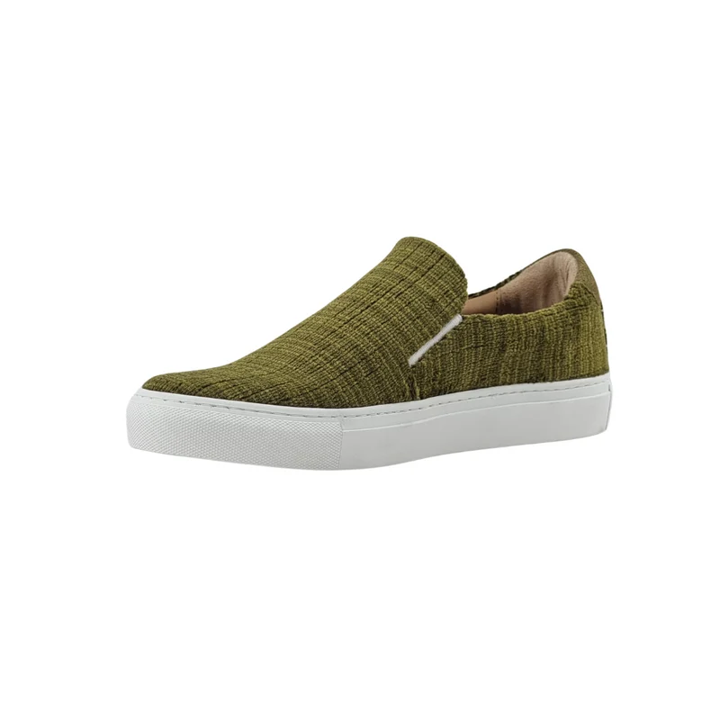 LES SLIP-ON VELOURS VERT