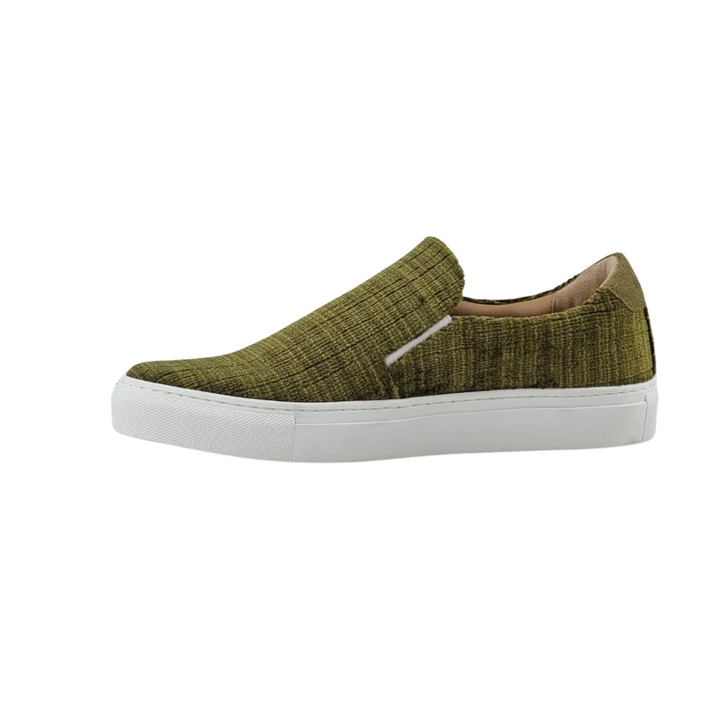LES SLIP-ON VELOURS VERT