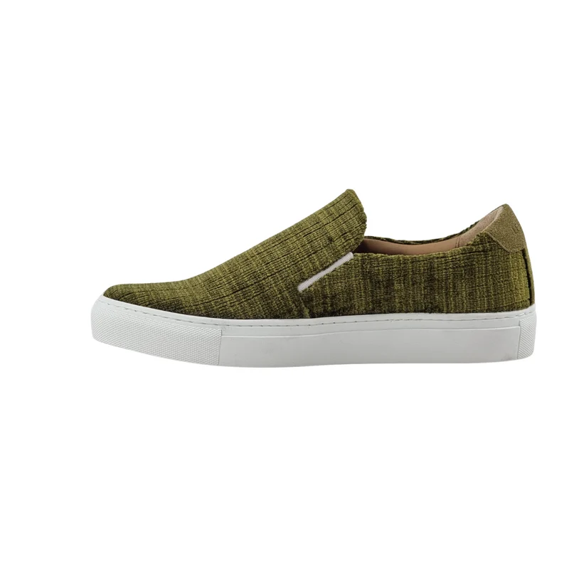 LES SLIP-ON VELOURS VERT