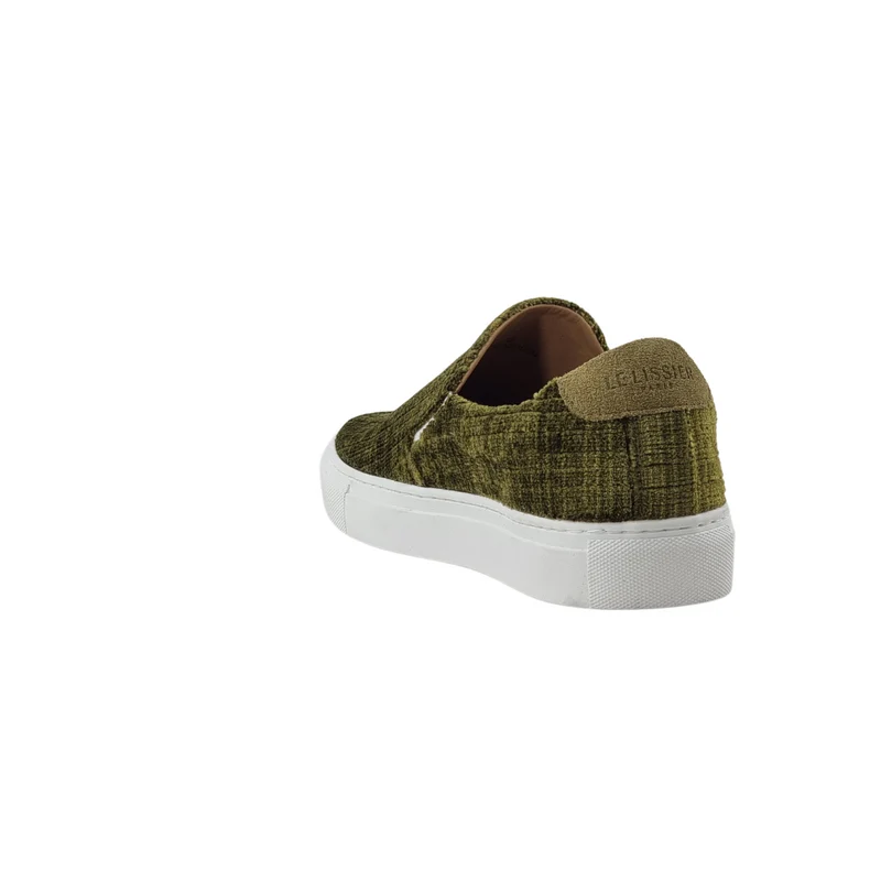 LES SLIP-ON VELOURS VERT