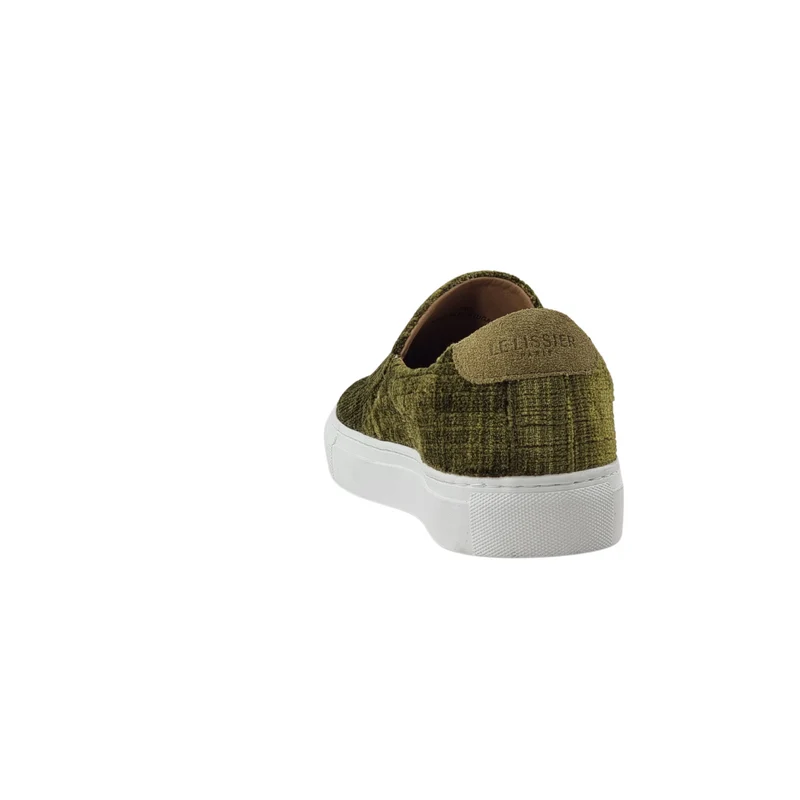LES SLIP-ON VELOURS VERT