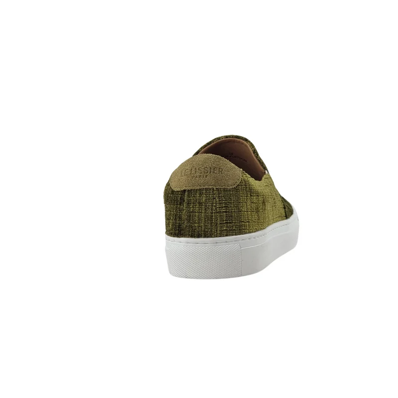 LES SLIP-ON VELOURS VERT