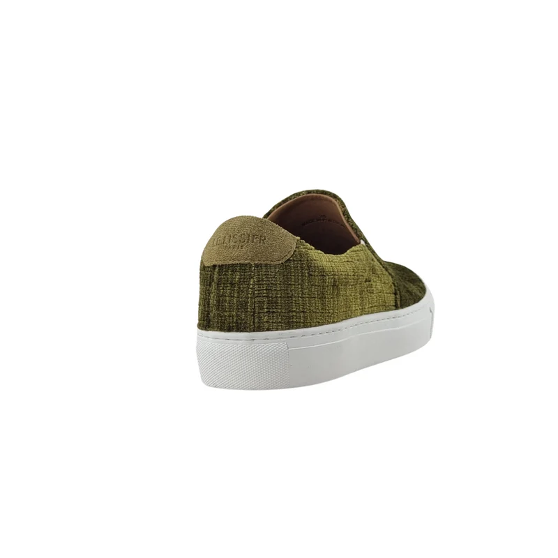 LES SLIP-ON VELOURS VERT