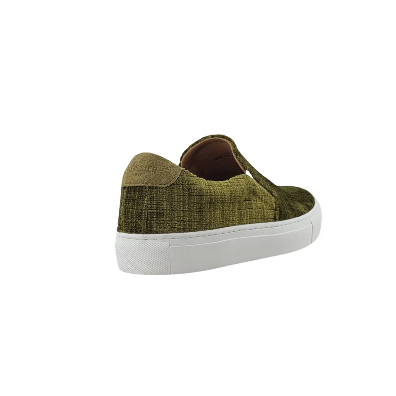 LES SLIP-ON VELOURS VERT