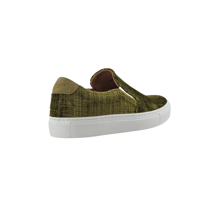 LES SLIP-ON VELOURS VERT