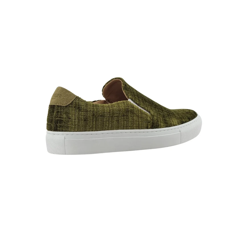 LES SLIP-ON VELOURS VERT