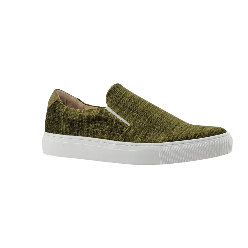 LES SLIP-ON VELOURS VERT