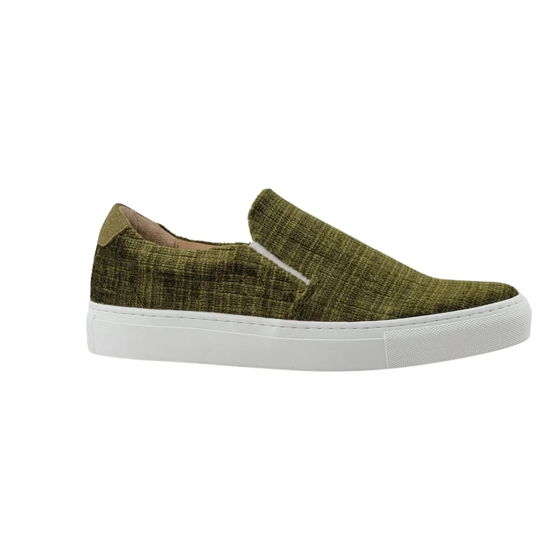 LES SLIP-ON VELOURS VERT