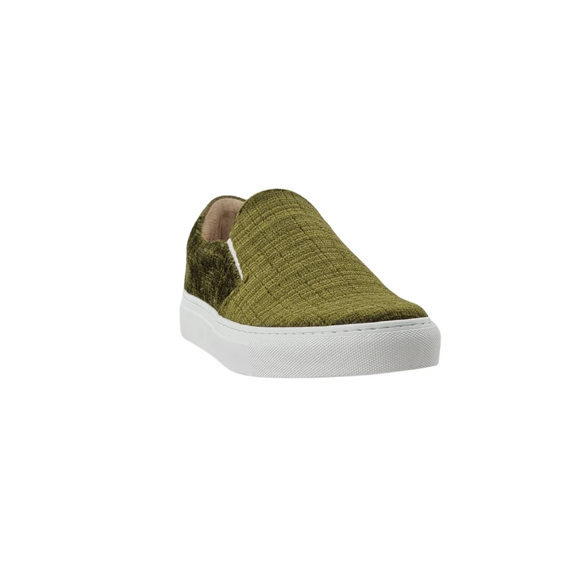 LES SLIP-ON VELOURS VERT