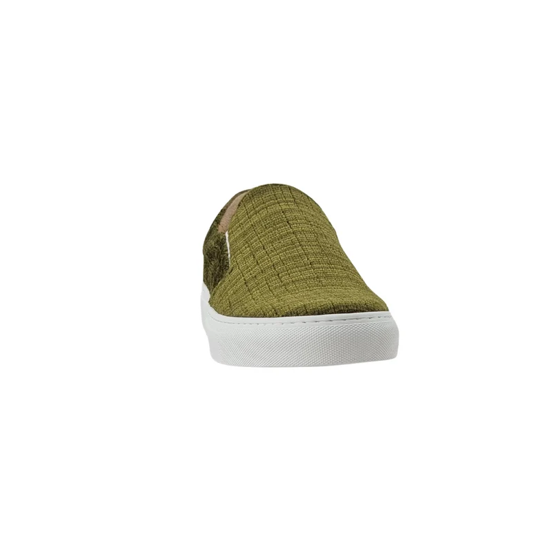 LES SLIP-ON VELOURS VERT