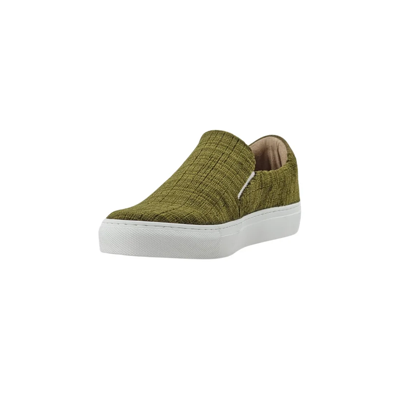 LES SLIP-ON VELOURS VERT