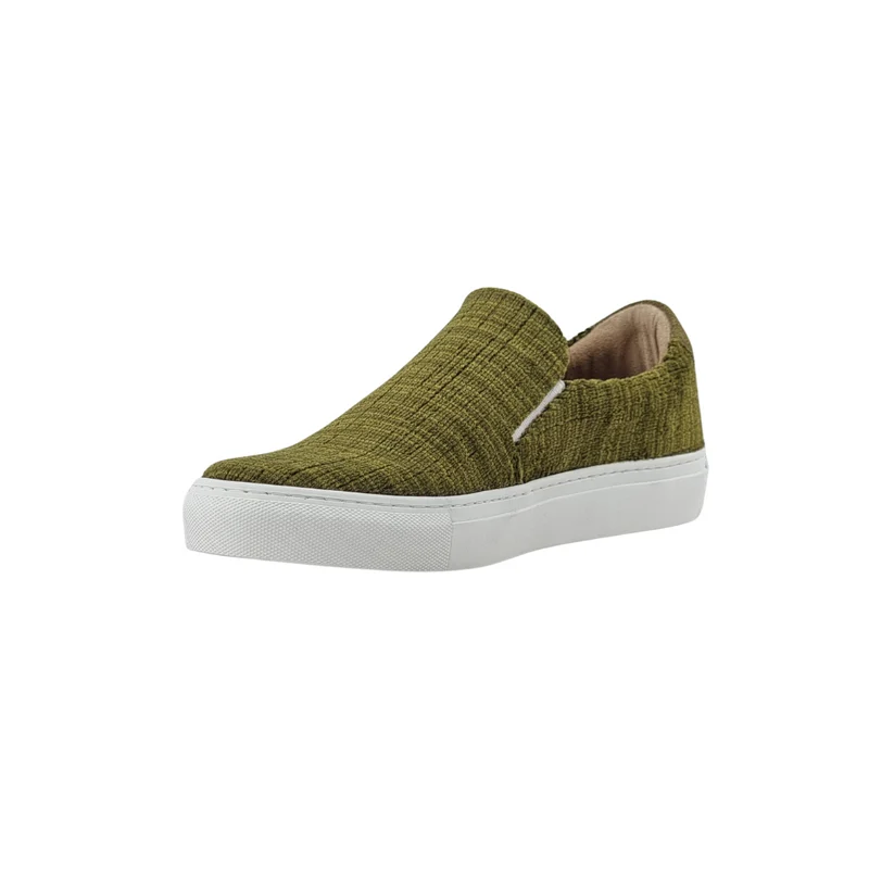 LES SLIP-ON VELOURS VERT