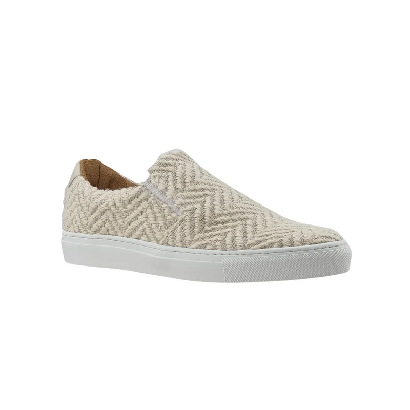 LES SLIP-ON CHEVRONS BEIGES