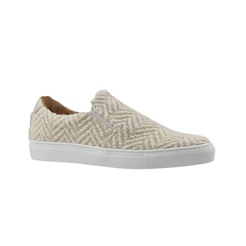 LES SLIP-ON CHEVRONS BEIGES