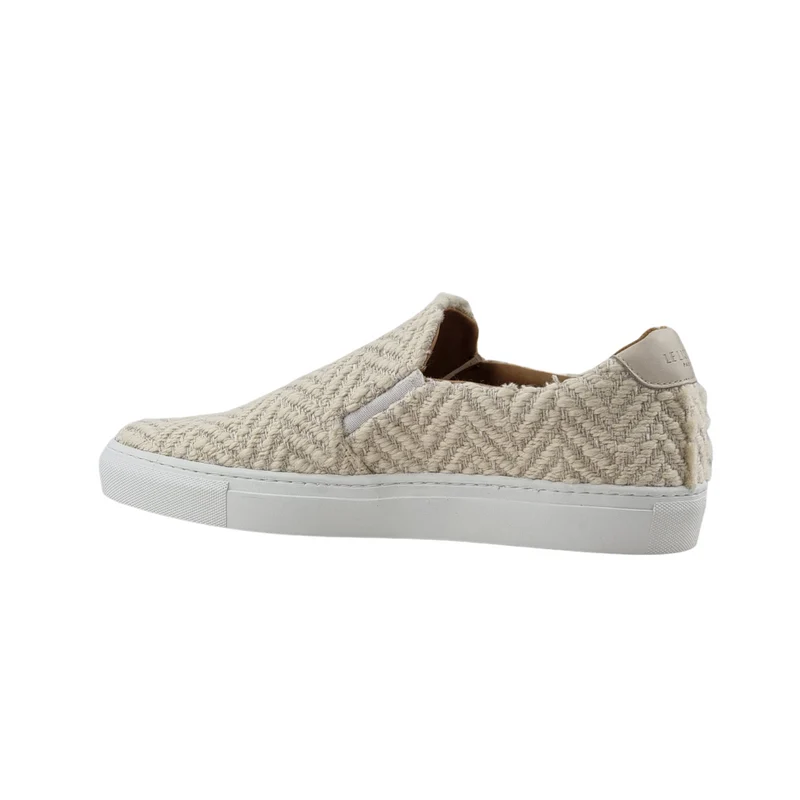 LES SLIP-ON CHEVRONS BEIGES
