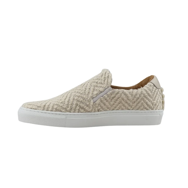 LES SLIP-ON CHEVRONS BEIGES