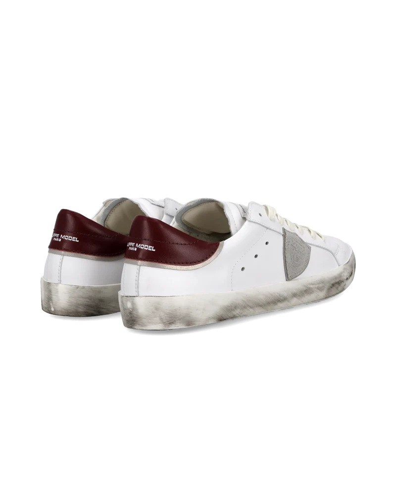 Sneaker Prsx Junior, White Bordeaux