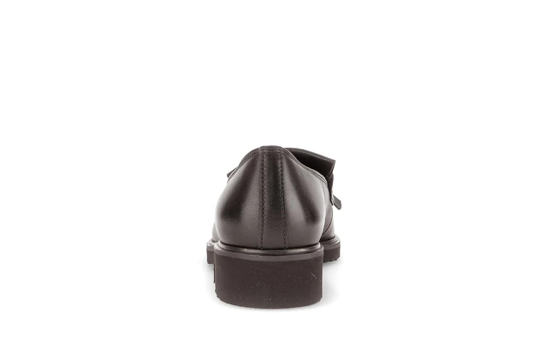 Mocassins marron en cuir lisse