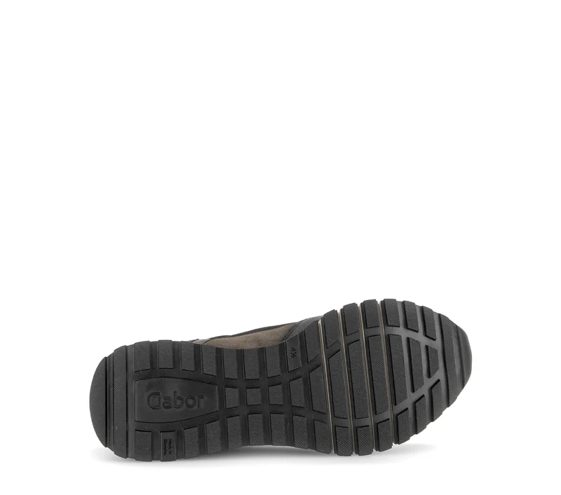 Baskets noires en cuirs combinés