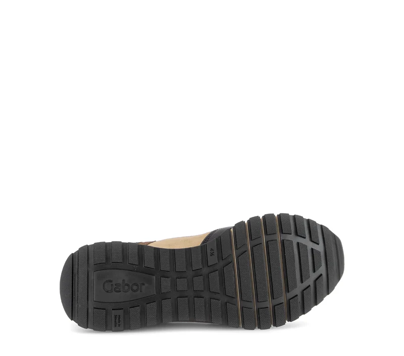 Baskets noires en cuirs combinés