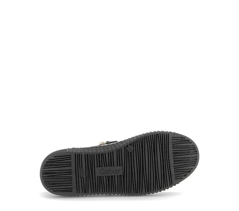 Baskets noires en cuir verni