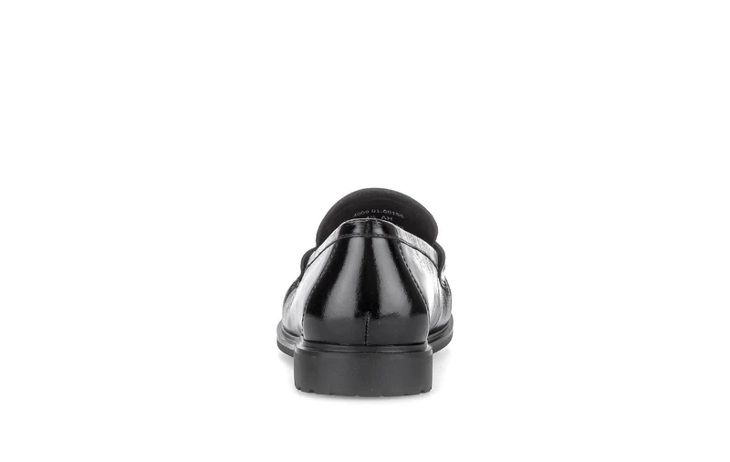 Mocassins noirs en cuir verni