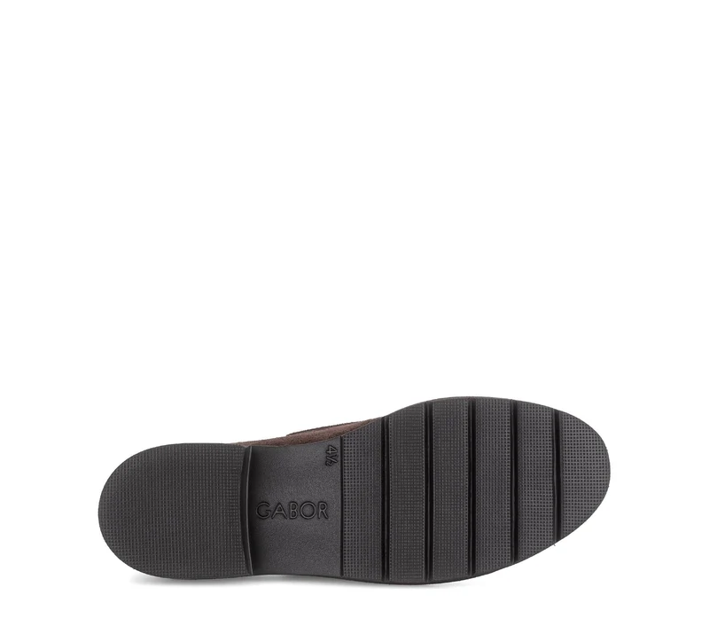 Mocassins marron en cuir velours