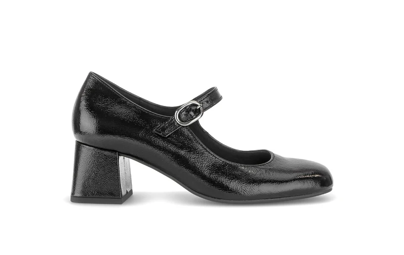 Escarpins noirs en cuir verni