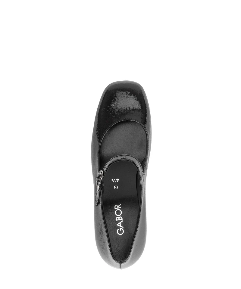 Escarpins noirs en cuir verni
